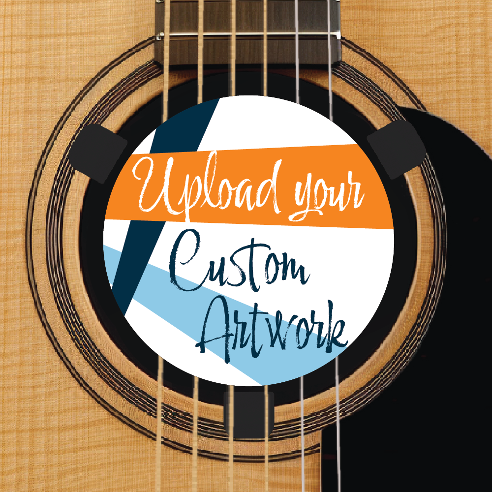 Custom Acoustic Guitar Feedback Buster – Upload your own artwork for a custom Level Logo