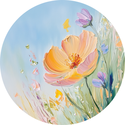 Acoustic Guitar Sound Hole Cover – Spring Flower Design Sound Hole Insert
